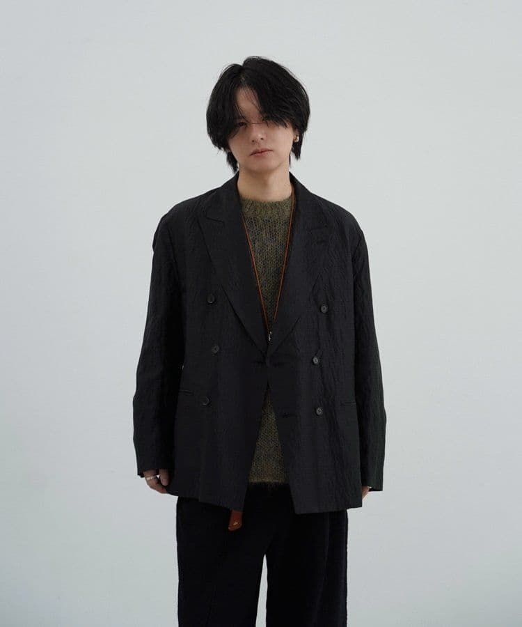 LIDNM SILK LINEN SUCKER JACKET Lサイズ美品