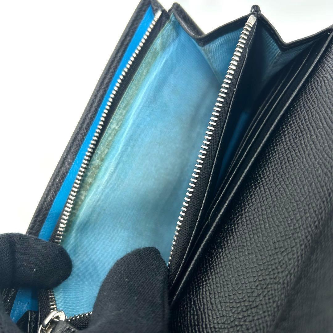 【美品】BVLGARI 長財布 ロゴマニア クラシコ ビーゼロワン 黒色