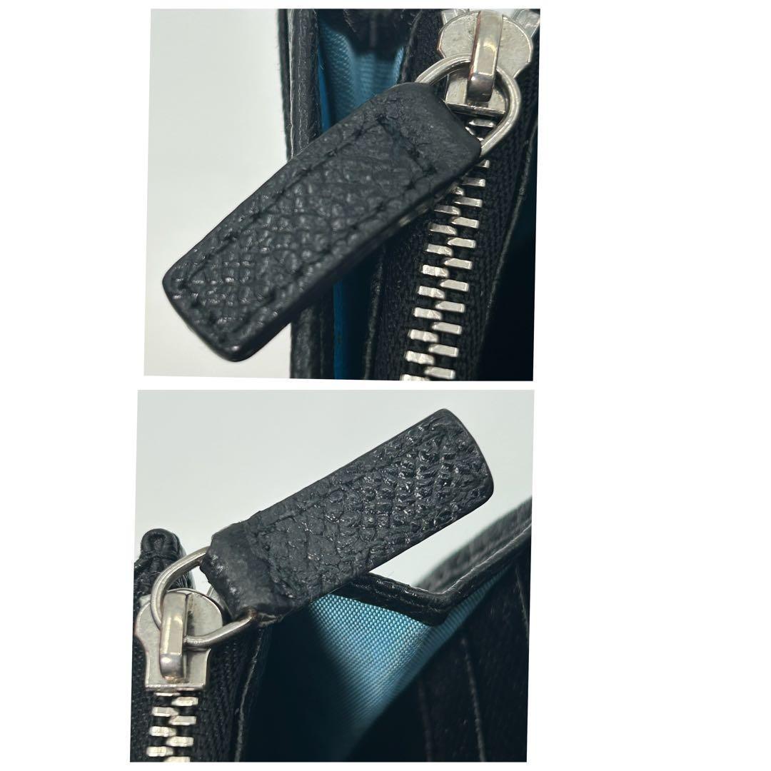 【美品】BVLGARI 長財布 ロゴマニア クラシコ ビーゼロワン 黒色