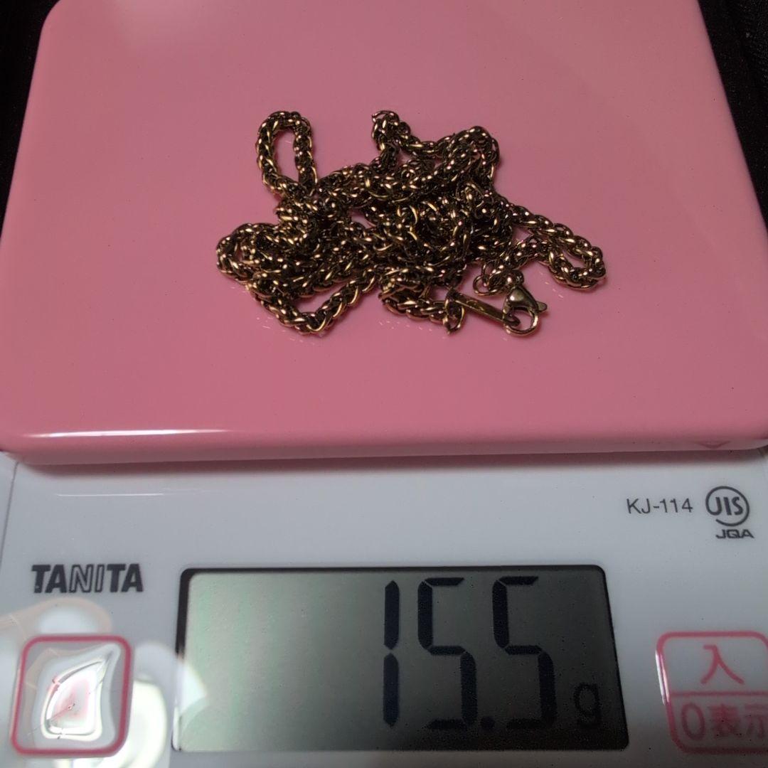 K18ゴールド チェーンネックレス　15.5g