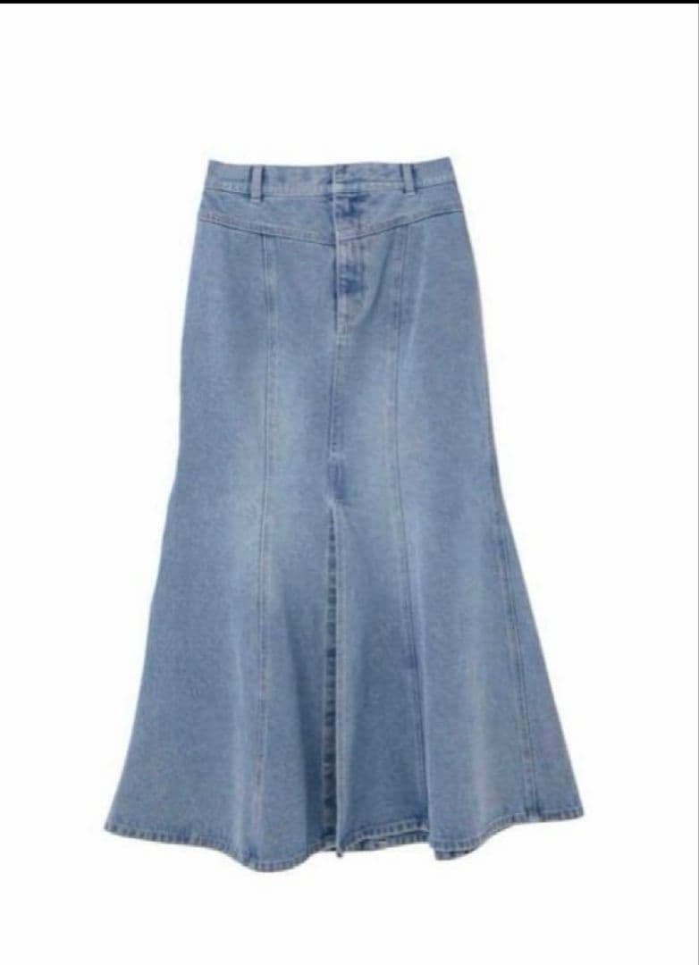 スカート herlipto Mermaid Slit Denim Skirt M