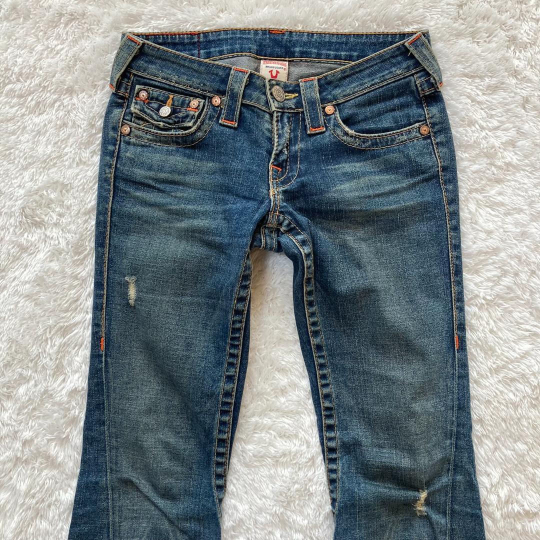 【極美品/USA製】トゥルーレリジョン JOEY フレア デニム 26 Y2K