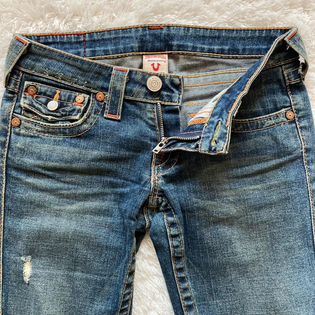 【極美品/USA製】トゥルーレリジョン JOEY フレア デニム 26 Y2K
