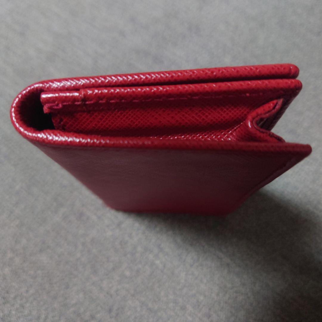 フェラガモ　レザー 名刺入れ カードケース 赤色 ロゴ付き