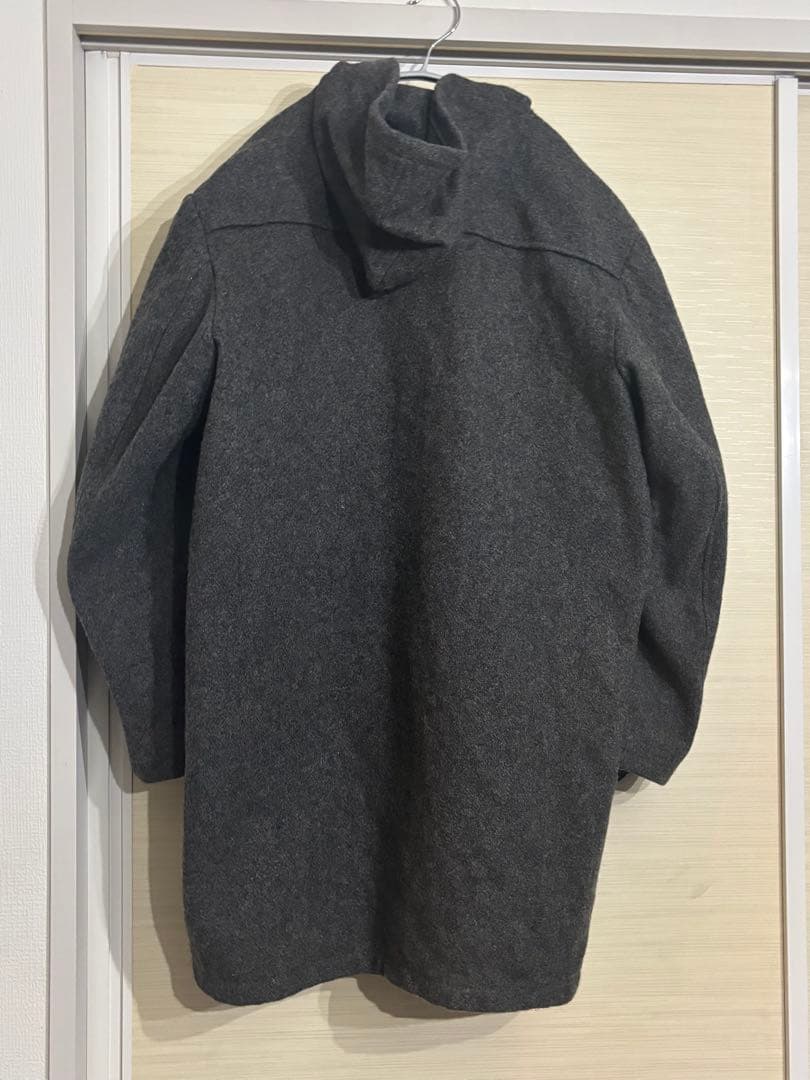 グレー ウール ダッフルコート　SCHOTT