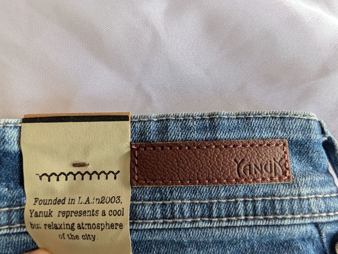 新品未使用　YANUK ワイドフレア デニムパンツ　Wide Flare