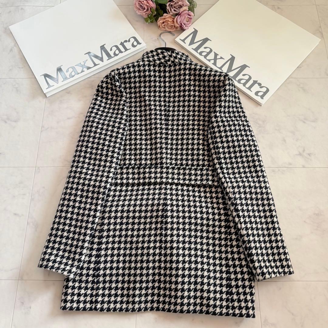 美品★マックスマーラ 白タグ 2way カシミヤ混コート クチートアマーノ 40