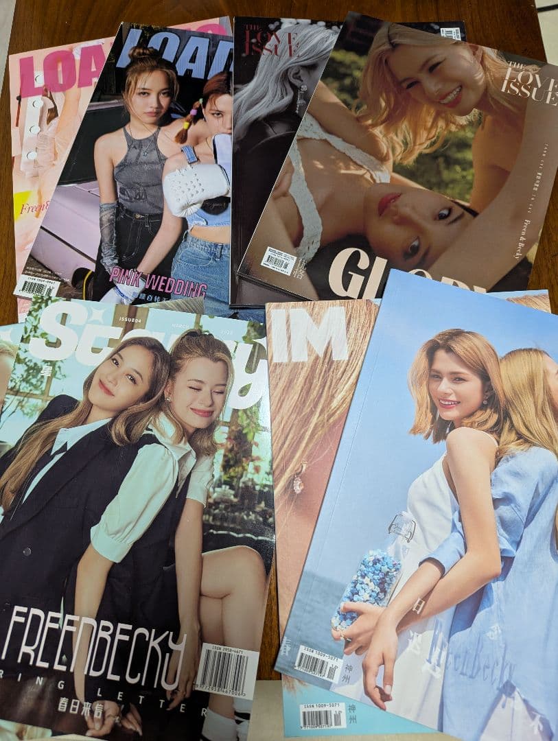 【値下げ】FreenBecky　中国雑誌20冊　チェキカード　ポスター
