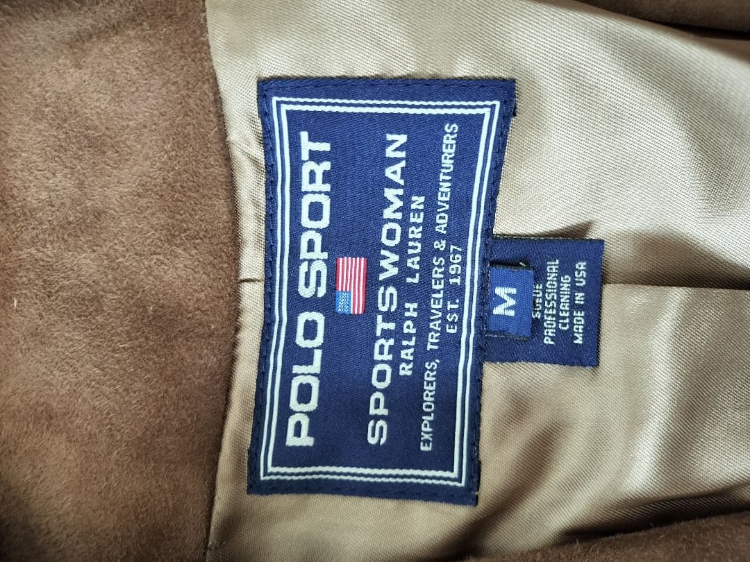POLO SPORT　100%スウェード　テーラード　MADE in USA