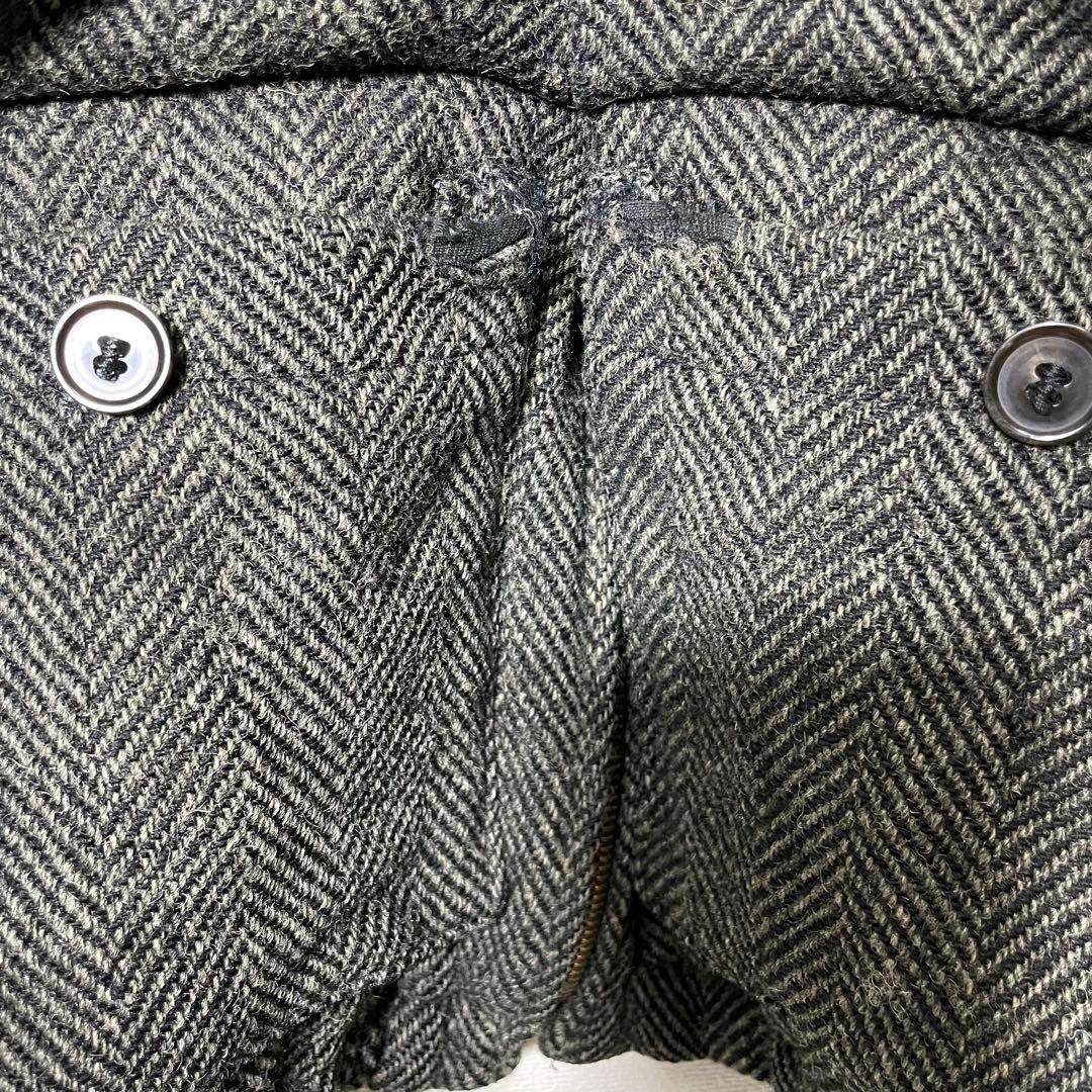 希少コラボ A.P.C ハリスツイード ジップアップツイードブルゾン ジャケット