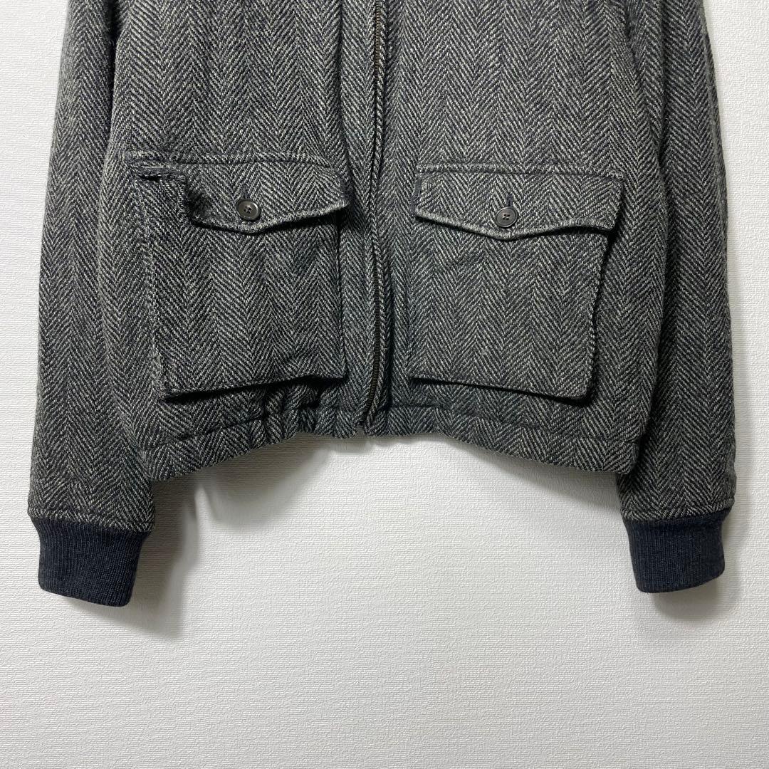 希少コラボ A.P.C ハリスツイード ジップアップツイードブルゾン ジャケット