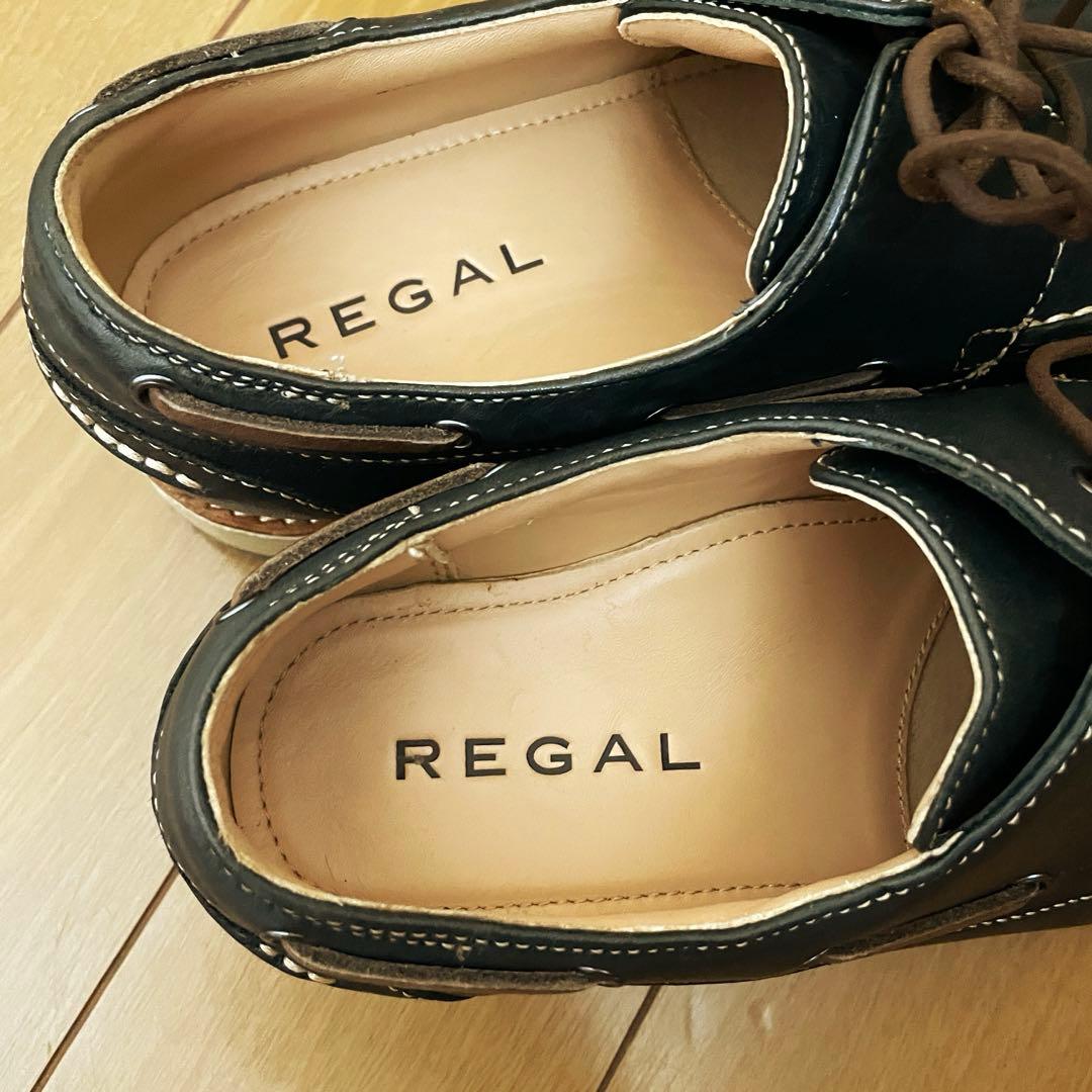 超美品 リーガル W352AG デッキシューズ 革靴　　モカシン 天然皮革