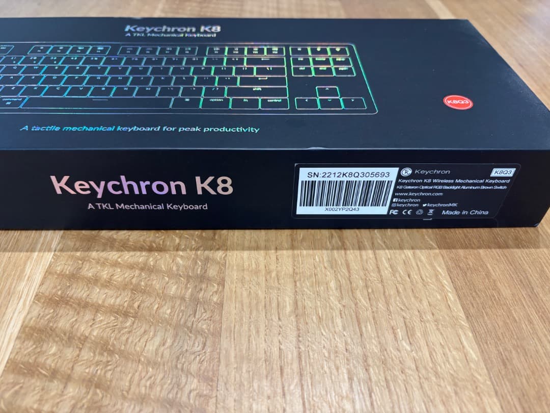 Keychron K8 ワイヤレスメカニカル茶軸　US配列