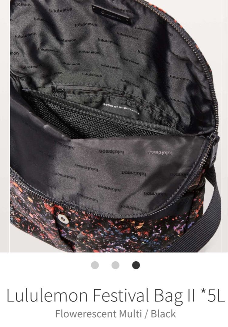 Haorihakama ルルレモンショルダーバッグ クロスボディバッグ5L