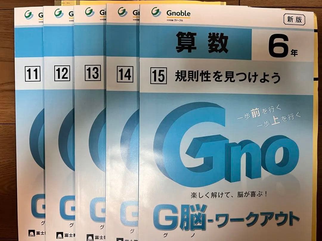 中学受験　Gnobleグノーブル6年算数　G脳ワークアウト17冊（解答含）セット