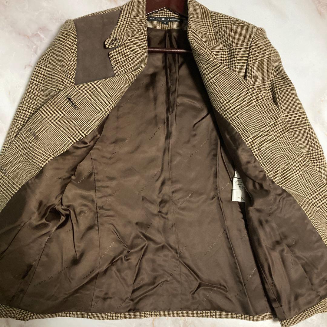 Ralph RL Lauren 千鳥格子 テーラードジャケット 11号