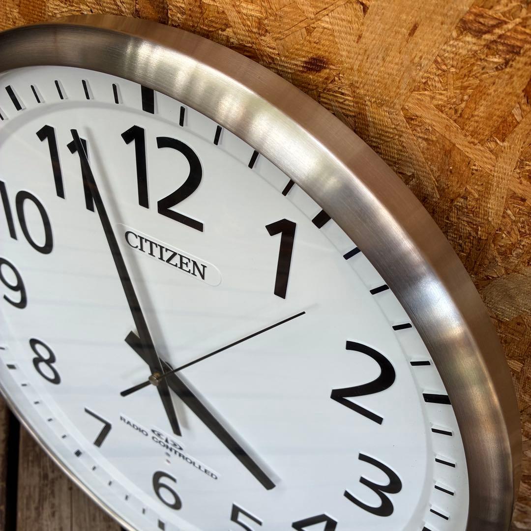 0642 CITIZEN 8MY463-0 大型　φ45cm 電波時計