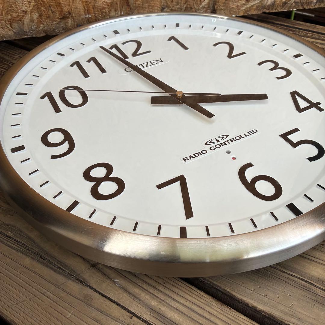 0642 CITIZEN 8MY463-0 大型　φ45cm 電波時計