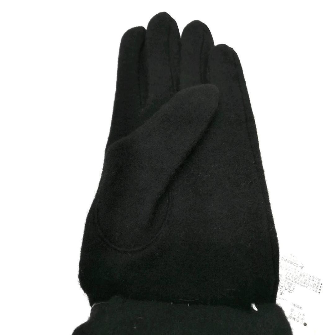 未使用 保管品 タグ付 ジバンシィ カシミヤ レザー 手袋 黒 日本製 本革