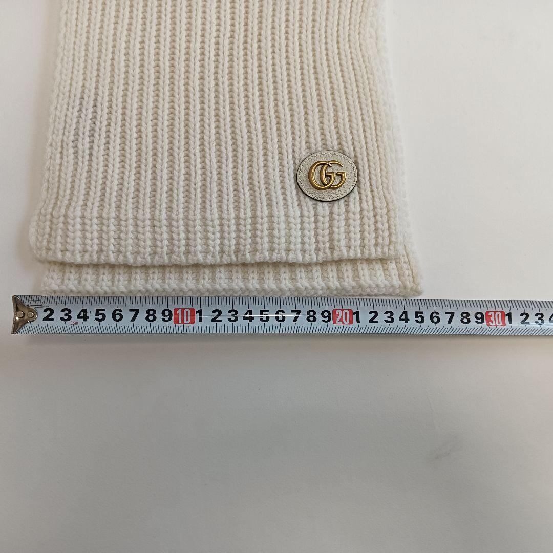 グッチ 773426 ウール カシミヤ ダブルG マフラー