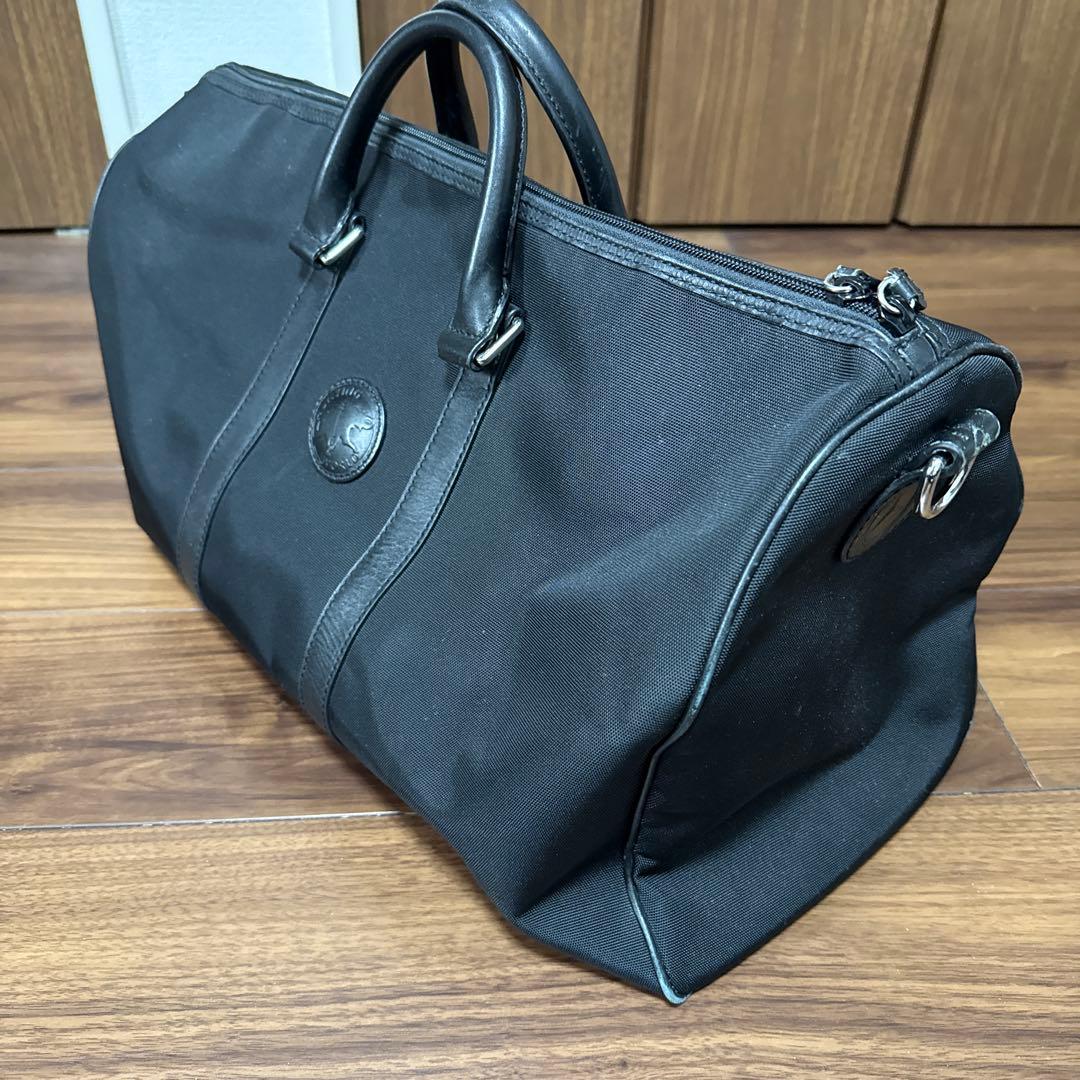 中古　ハンティングワールド×メルセデスベンツ　ボストンバッグ　黒