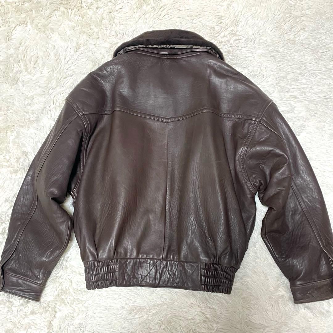 vintage フライトジャケット 羊革 G1 A2 レザージャケット　L 短丈
