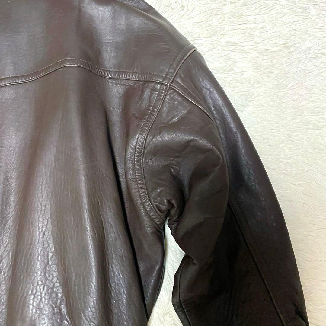 vintage フライトジャケット 羊革 G1 A2 レザージャケット　L 短丈