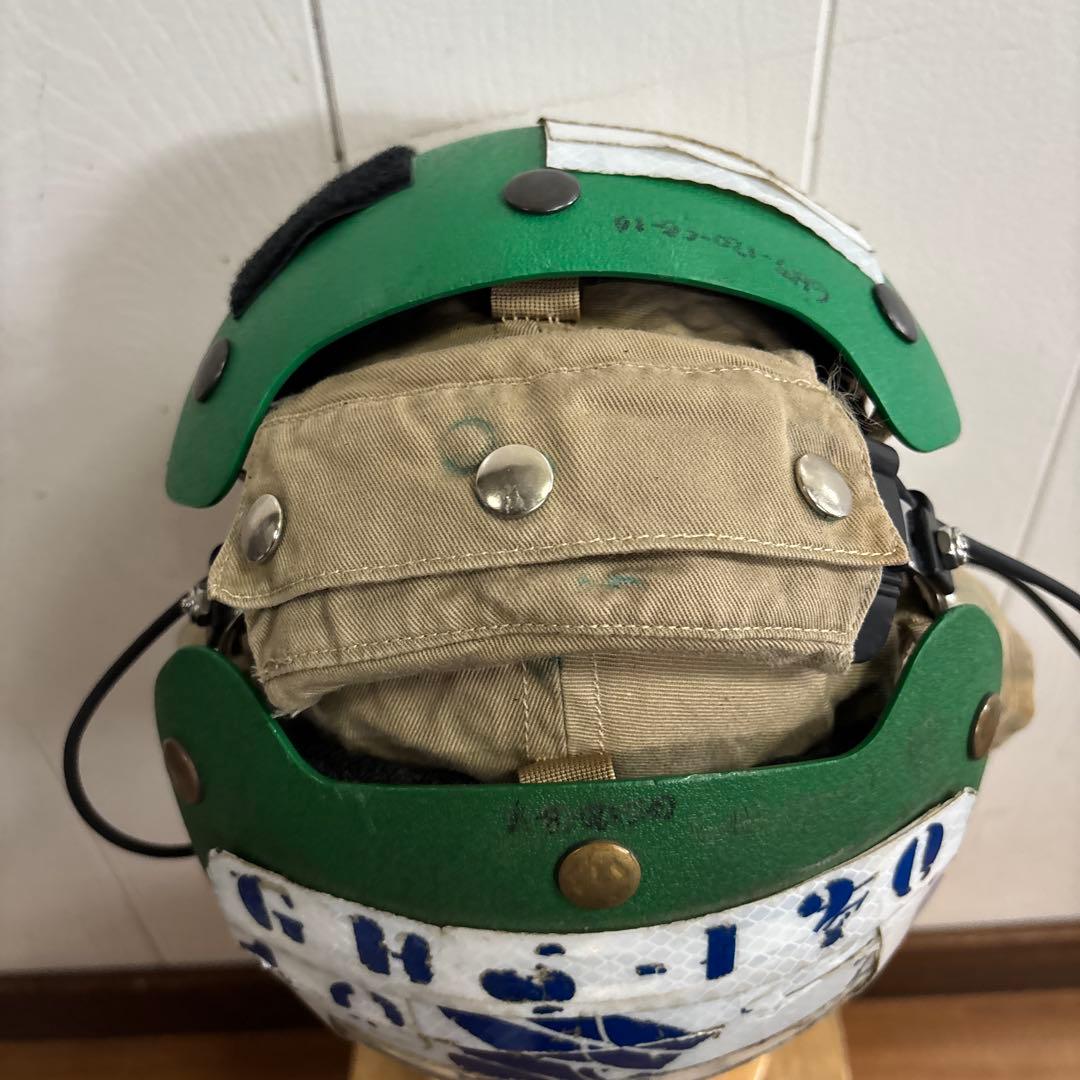 米軍実物　FLIGHT DECK CREWMAN'S HELMETSゴーグル付き
