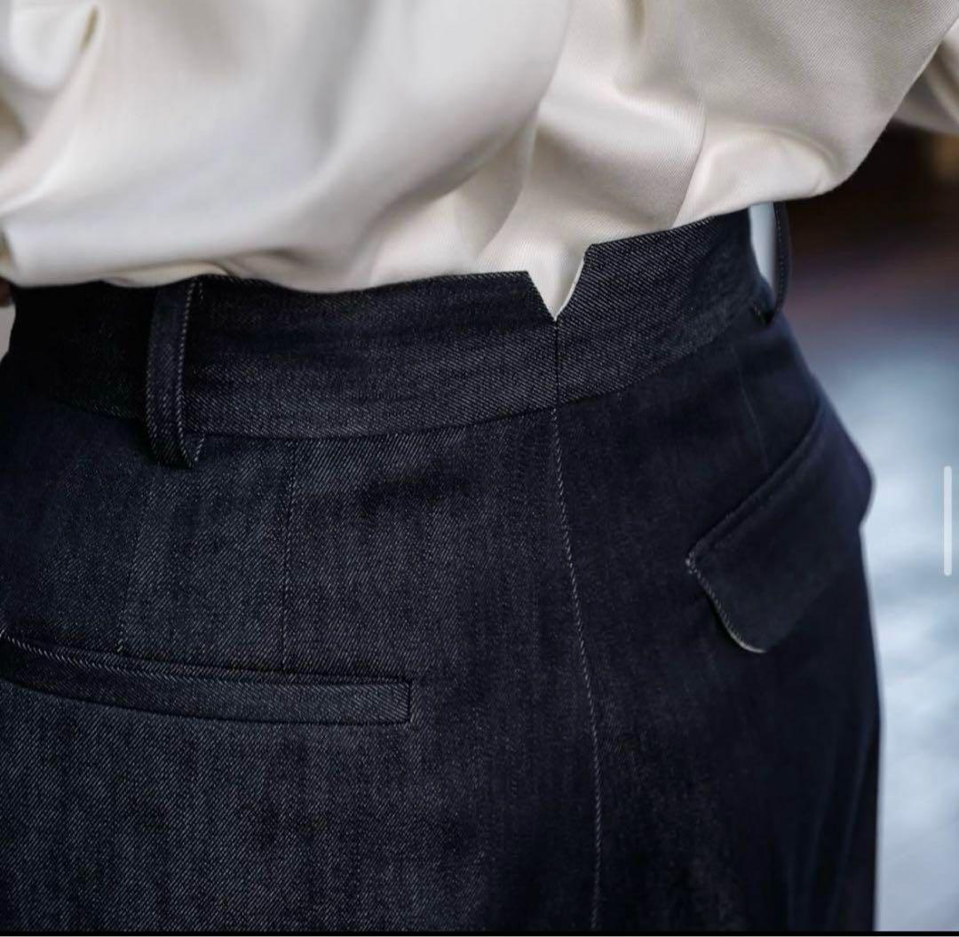 パンツ deres 16th collection silk denim pant