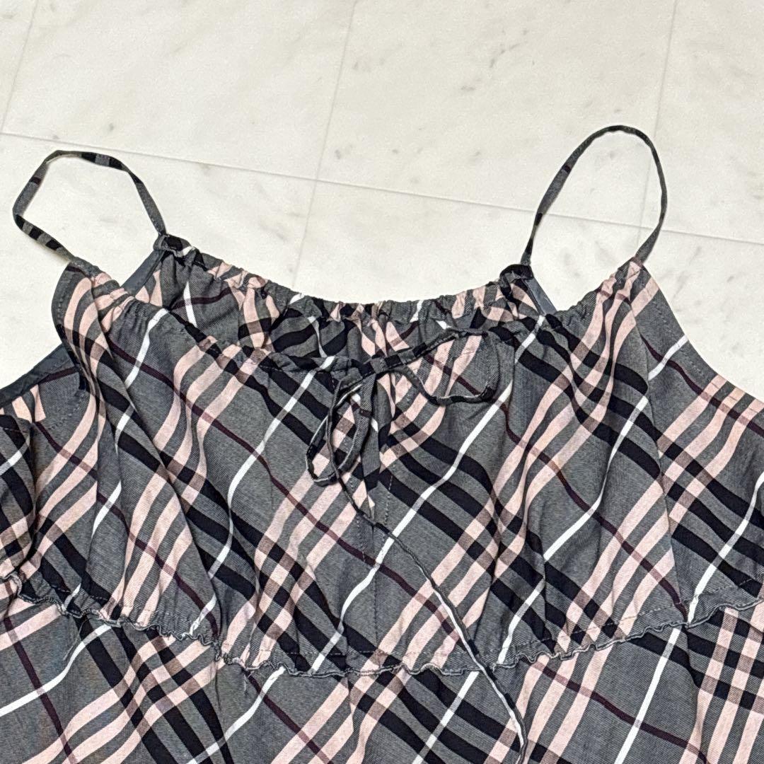 ⭐️BURBERRY LONDON⭐️ブルーレーベル チェック柄キャミソール36