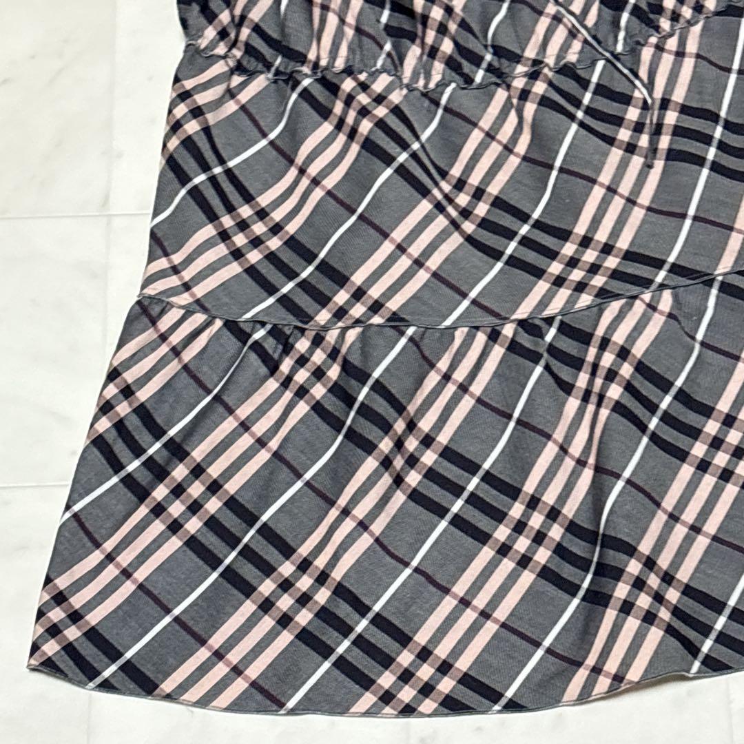 ⭐️BURBERRY LONDON⭐️ブルーレーベル チェック柄キャミソール36