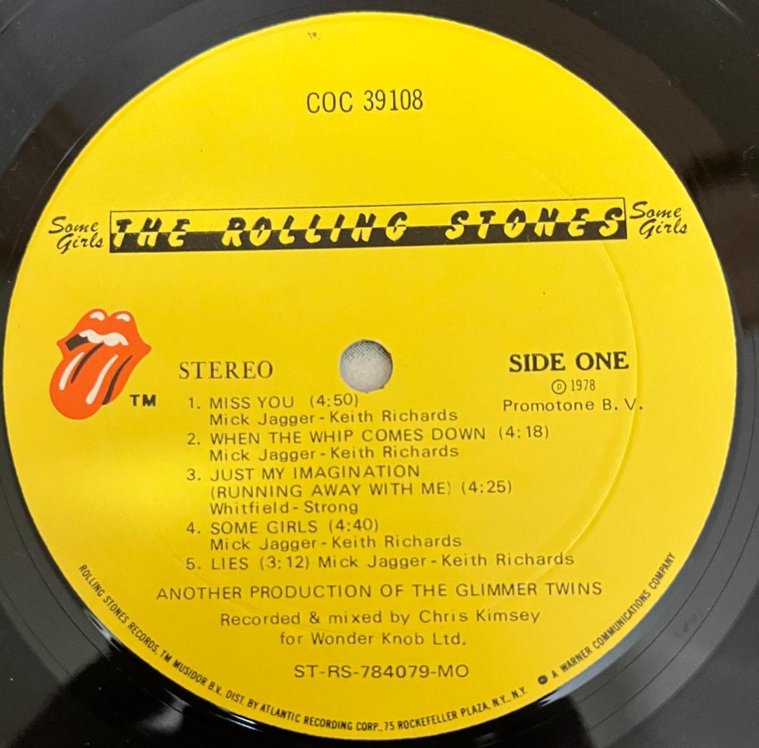 洋楽 LP The Rolling Stones Some Girls
