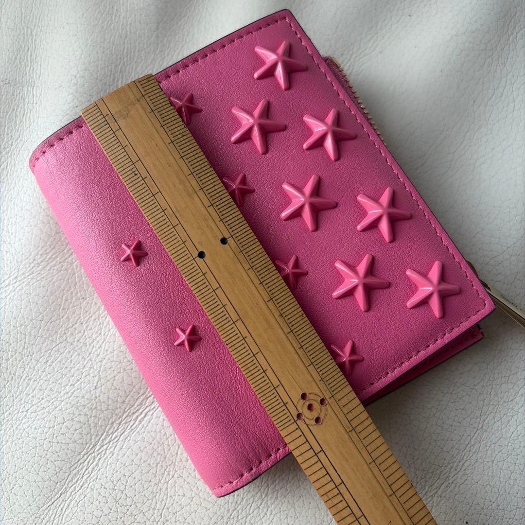 JIMMY CHOO 星型スタッズ 二つ折り財布