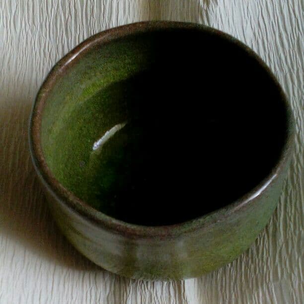 抹茶茶碗　緑翠
