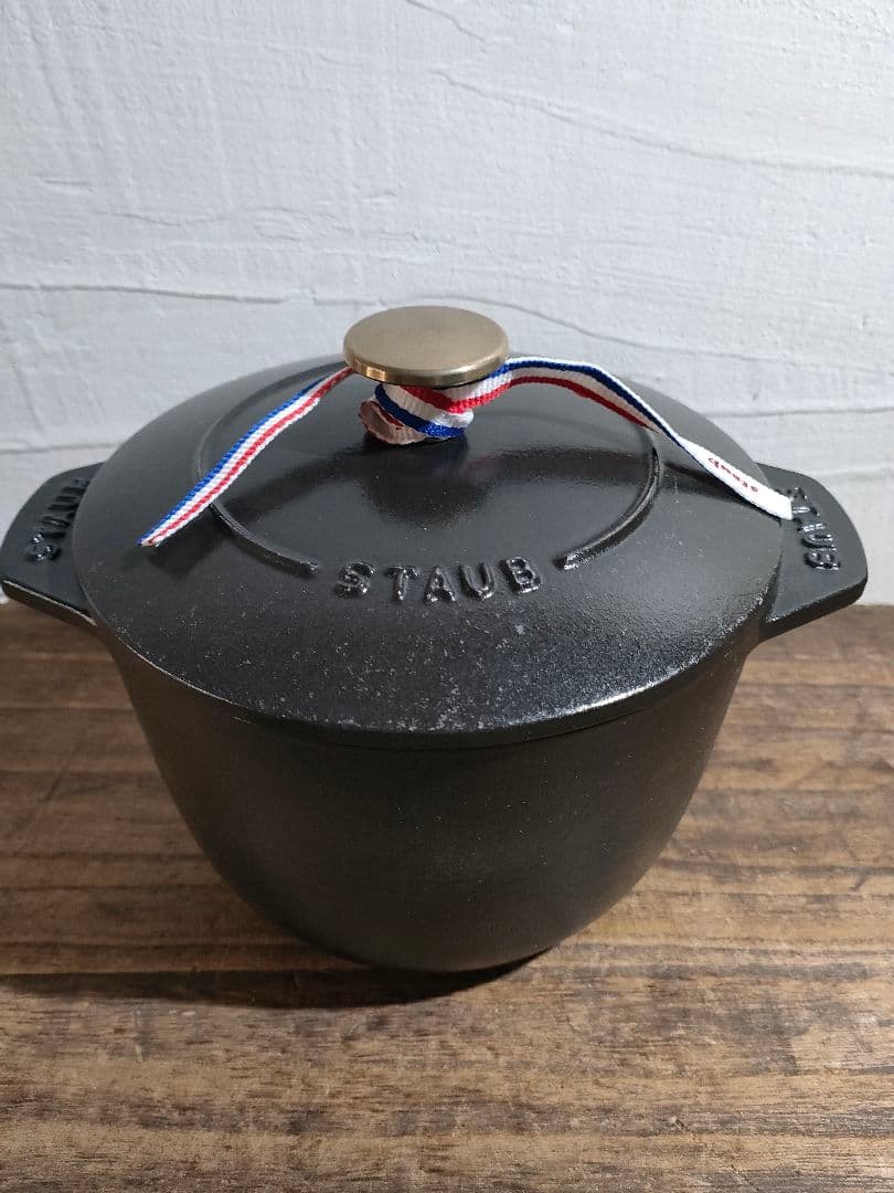 ストウブ STAUB ラ ココット de GOHAN 16cm ブラック 未使用