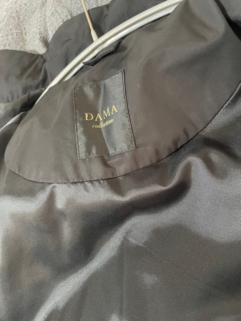 ディノス　DAMA フォックスファー付き 2WAYコートブラック