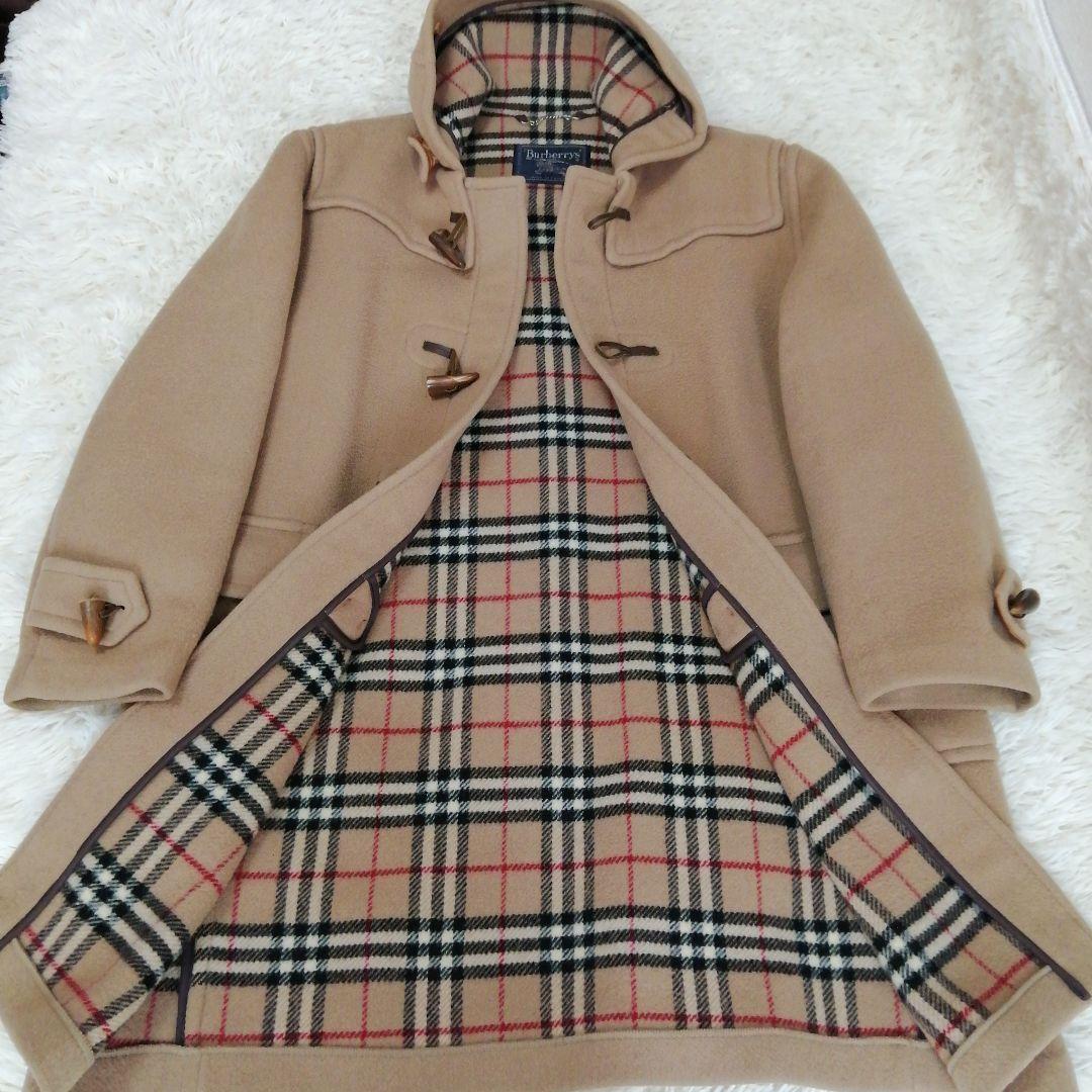 Burberrys ウール100％ ベージュ ダッフルコート ノバチェック