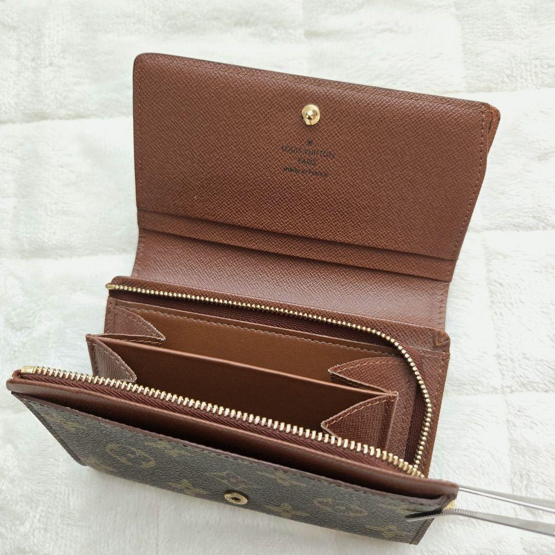 ​LOUIS VUITTON 00s PVC折り財布 トレゾール 茶 エレガンス