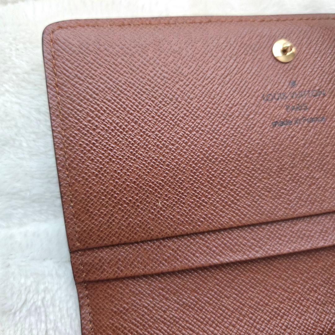 ​LOUIS VUITTON 00s PVC折り財布 トレゾール 茶 エレガンス