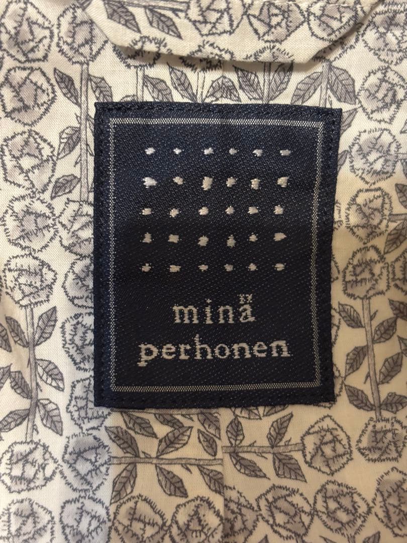 mina perhonen ネイビー コートキルティング　timbre