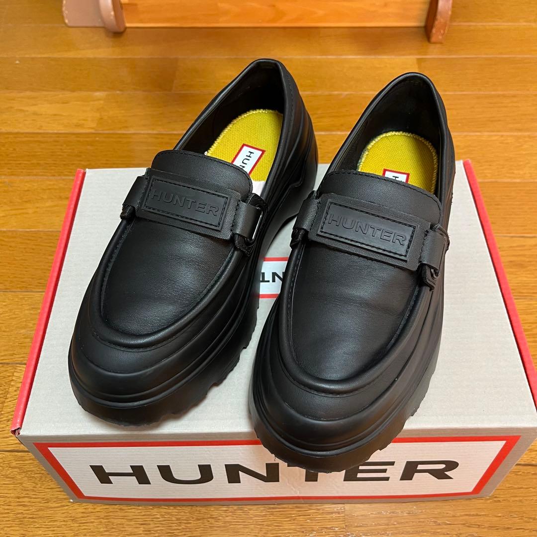 HUNTER リファインド エクスプローラー フラットフォーム ローファー