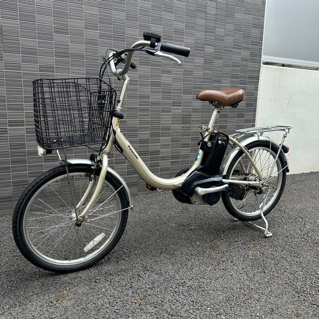 最終価格パナソニック現行ビビ電動自転車 新基準8Ahバッテリー　前カゴ付き