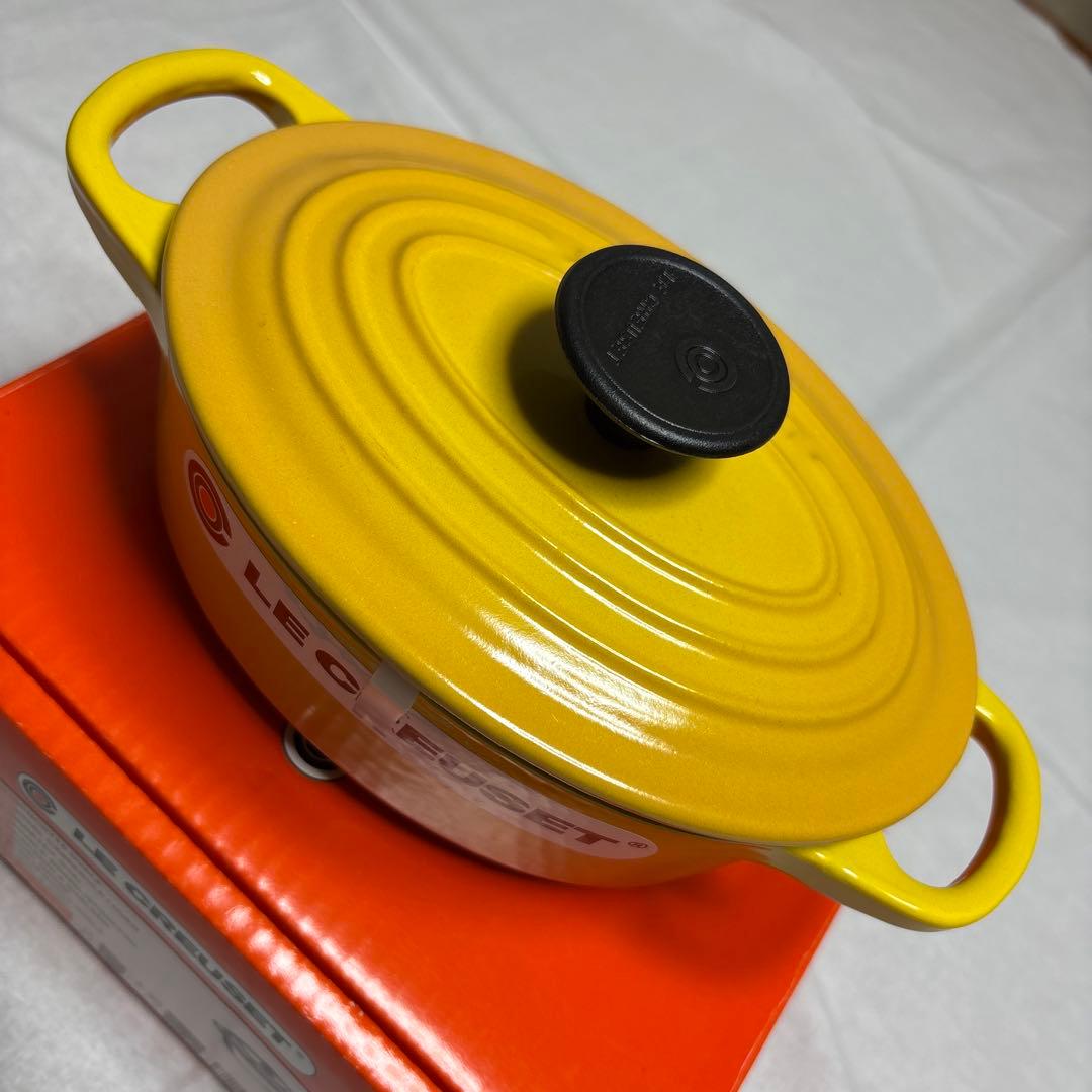 【未使用】ル・クルーゼ ココット オーバル 17cm イエロー