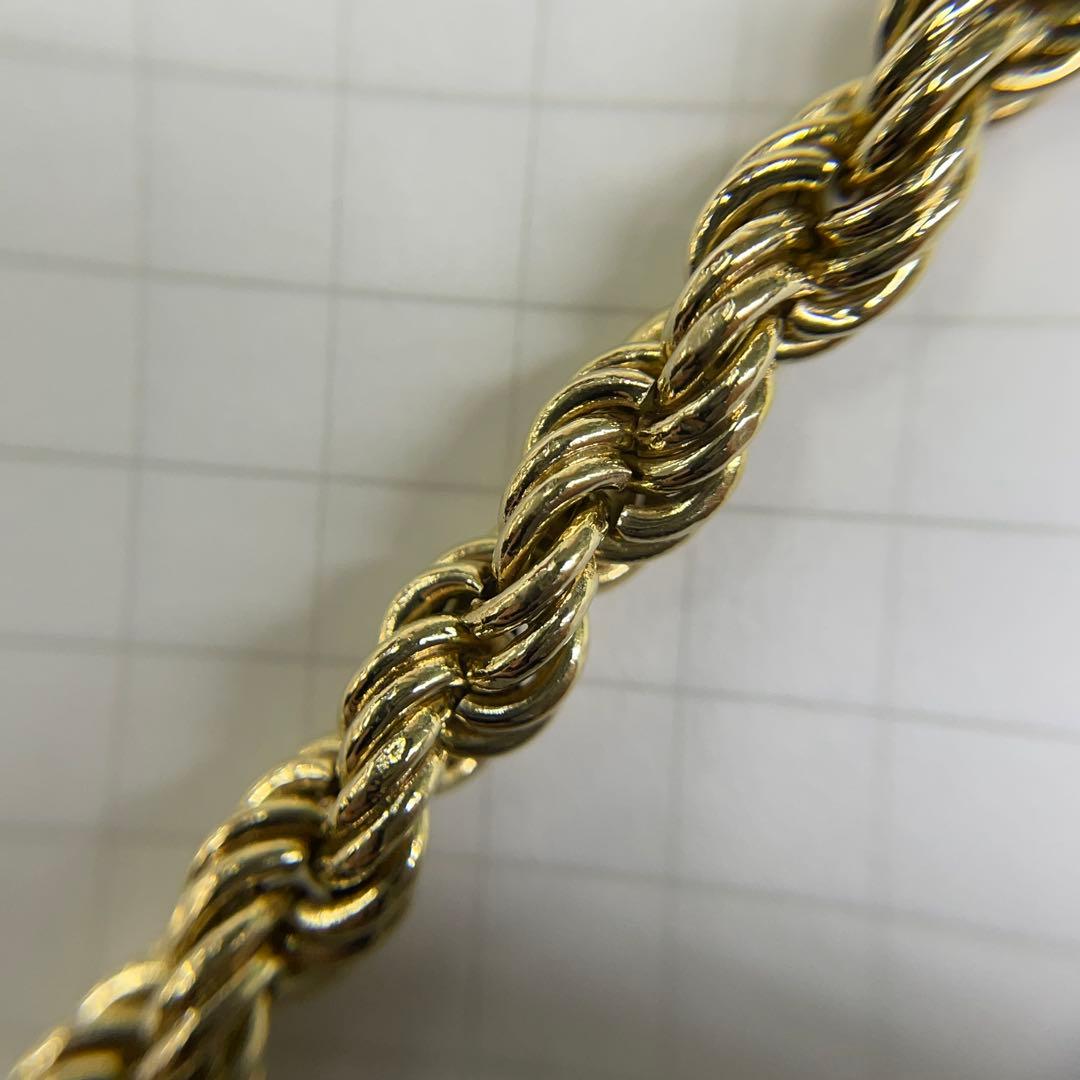 18金 パイプロープチェーン18.9g 54cm