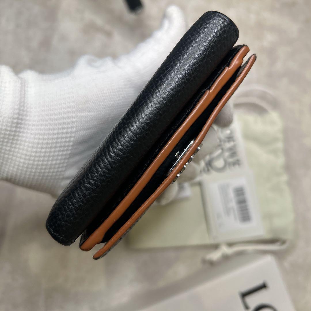 美品✨ LOEWE ロエベ トライフォールド 三つ折り財布 箱・巾着付き