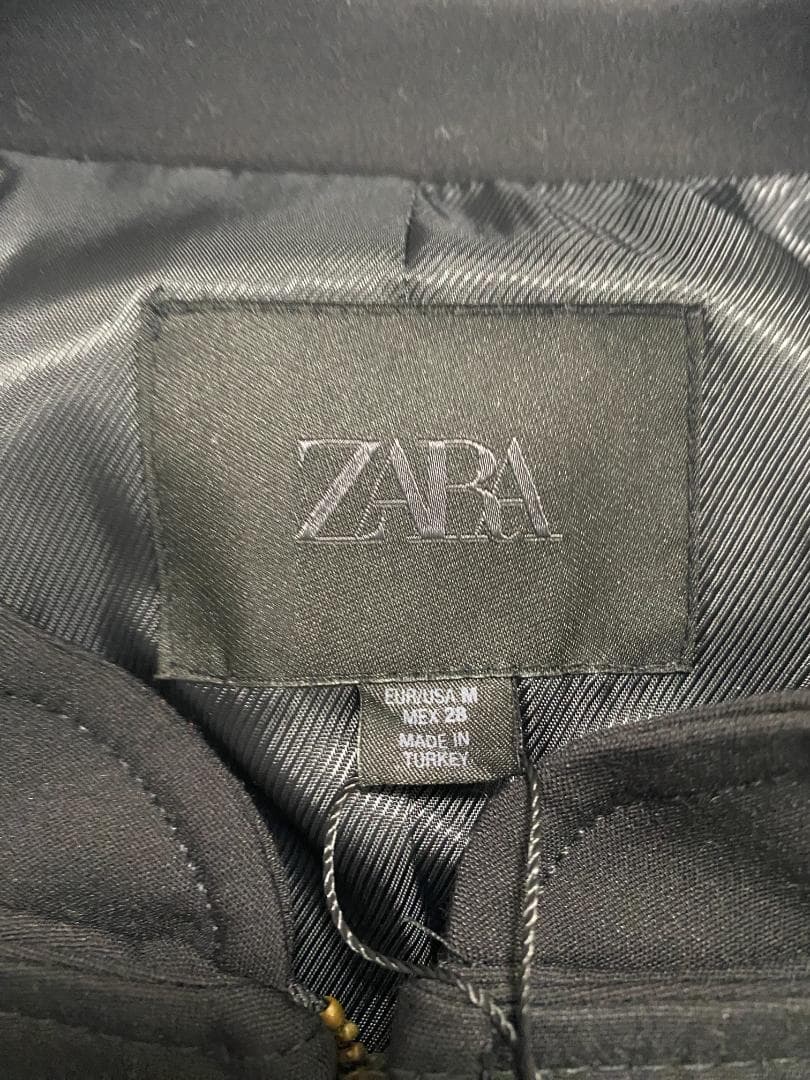 完売 ZARA ナポレオンジャケット ボタン付きフィットブレザー M