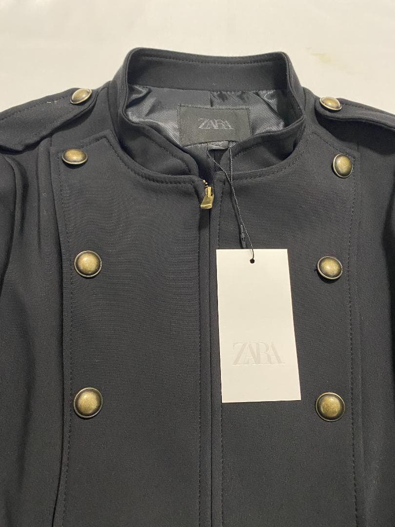 完売 ZARA ナポレオンジャケット ボタン付きフィットブレザー M
