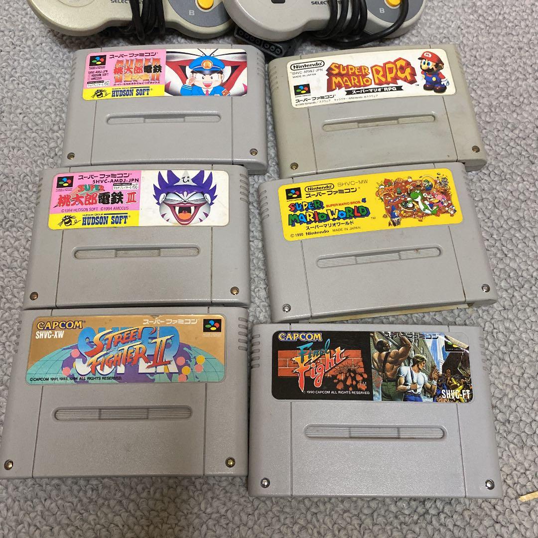 完動品！スーパーファミコン　スーファミ　ソフト16本付き！