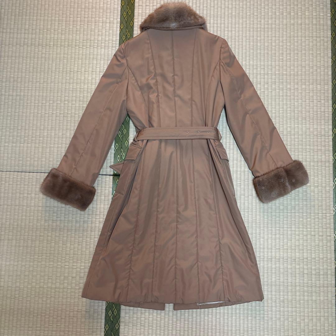 Harrodsベージュファーロングコート