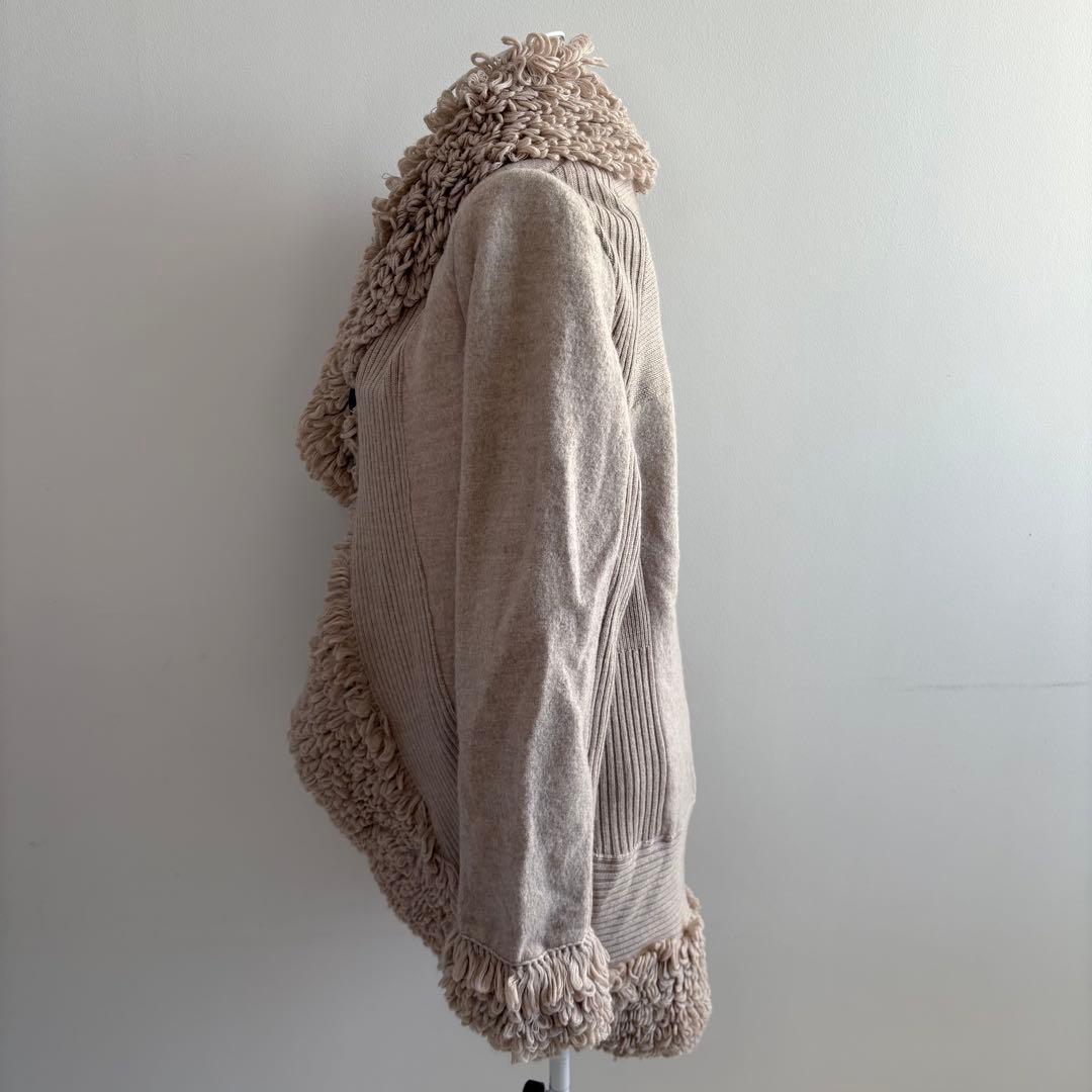 【美品】HIROKOKOSHINOコシノヒロコニットカーディガン立体編デザイナー